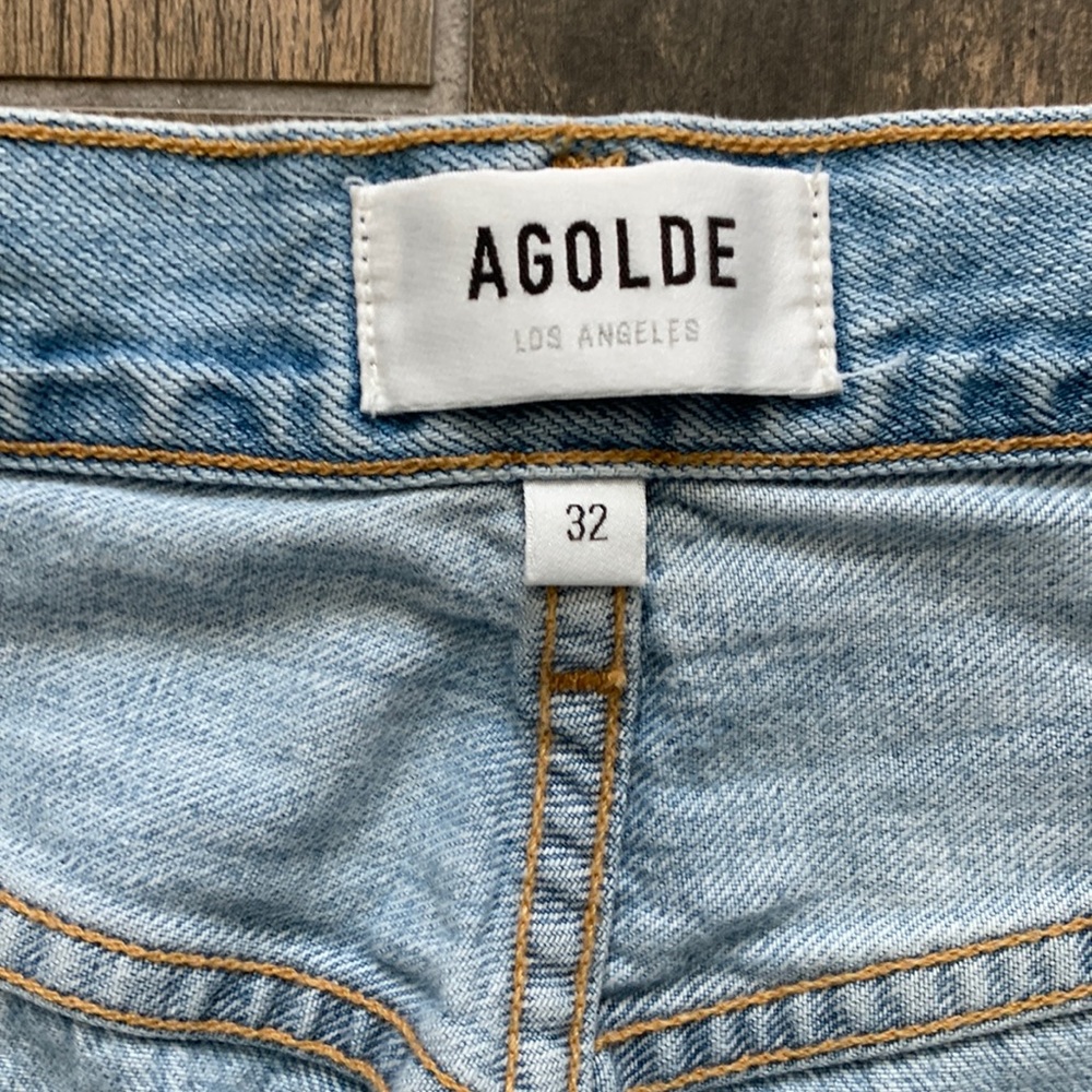 NEW Agolde Riley Ripped High Rise Jeans Size 32 - Picture 8 of 12